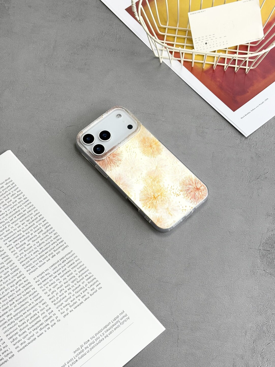 Artistic Metallic Luster Firework Phone Case IMD-SSL
