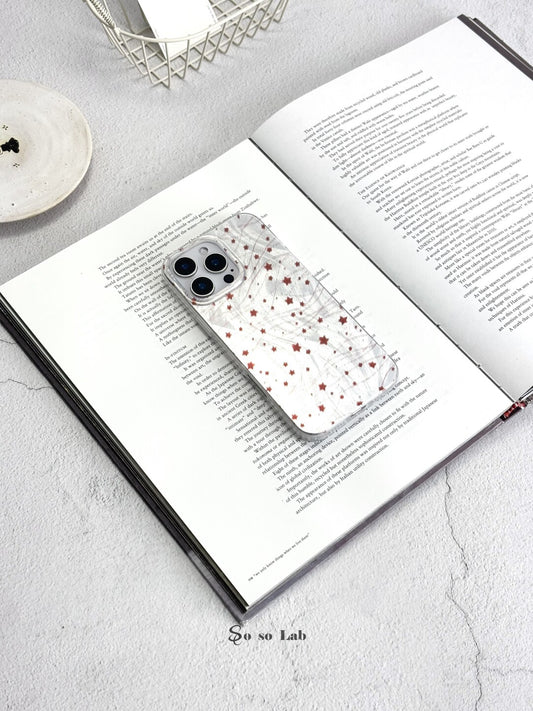 Artistic Metallic Luster Star Trail Phone Case IMD-SSL