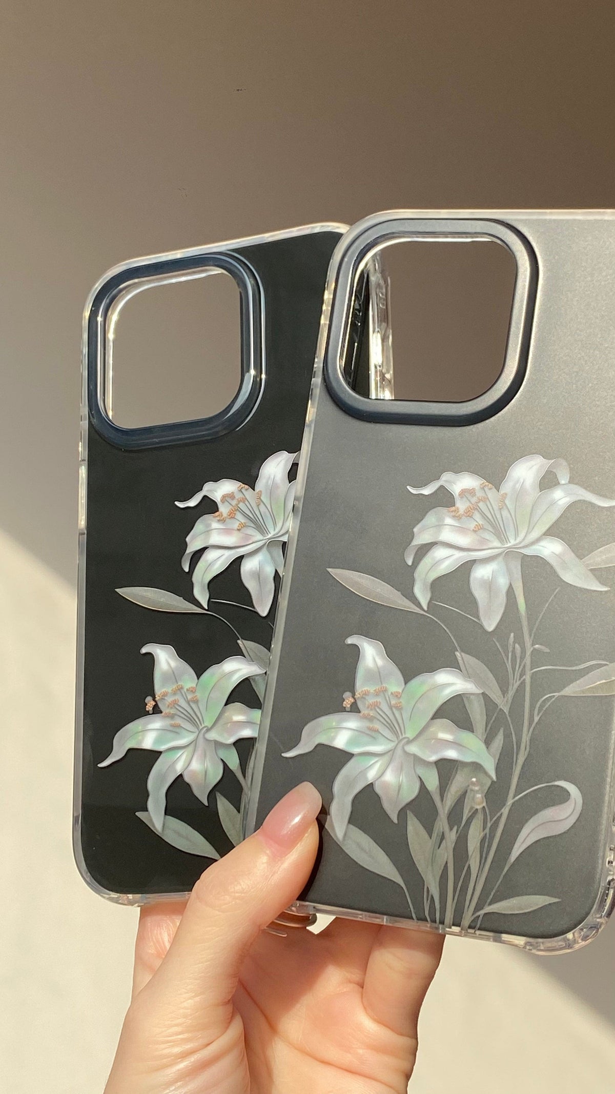「Chinoiserie」Moonlight Flower Printed Phone Case-GY