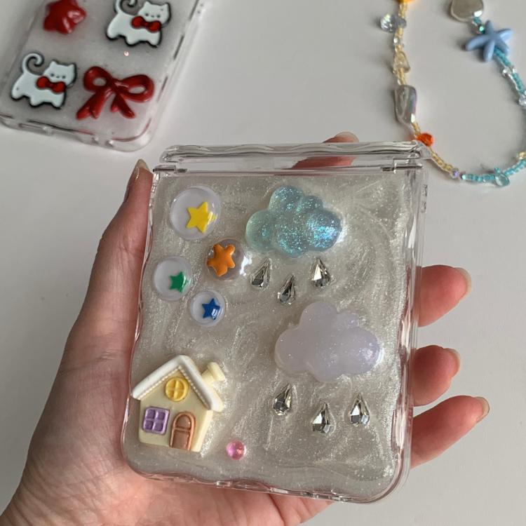 Y2K Whimsical 3D Resin Glitter Samsung Phone Case