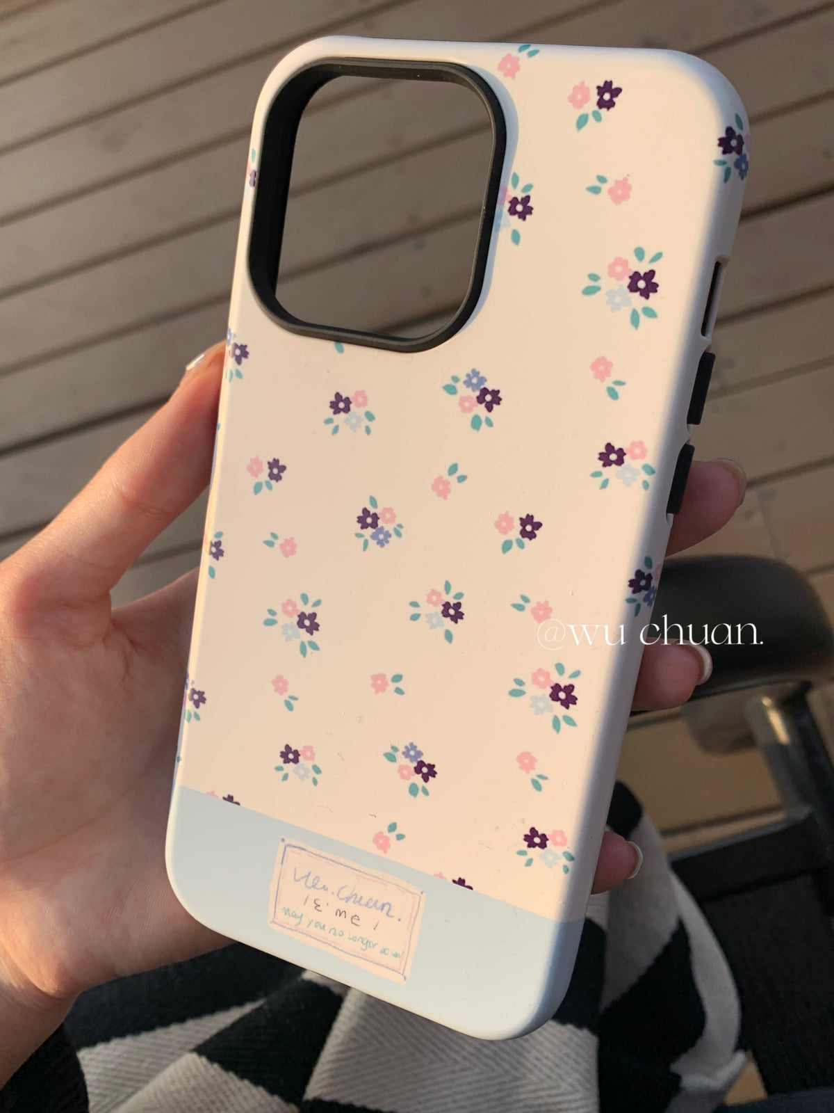 Flower Printed Double Layer Phone Case