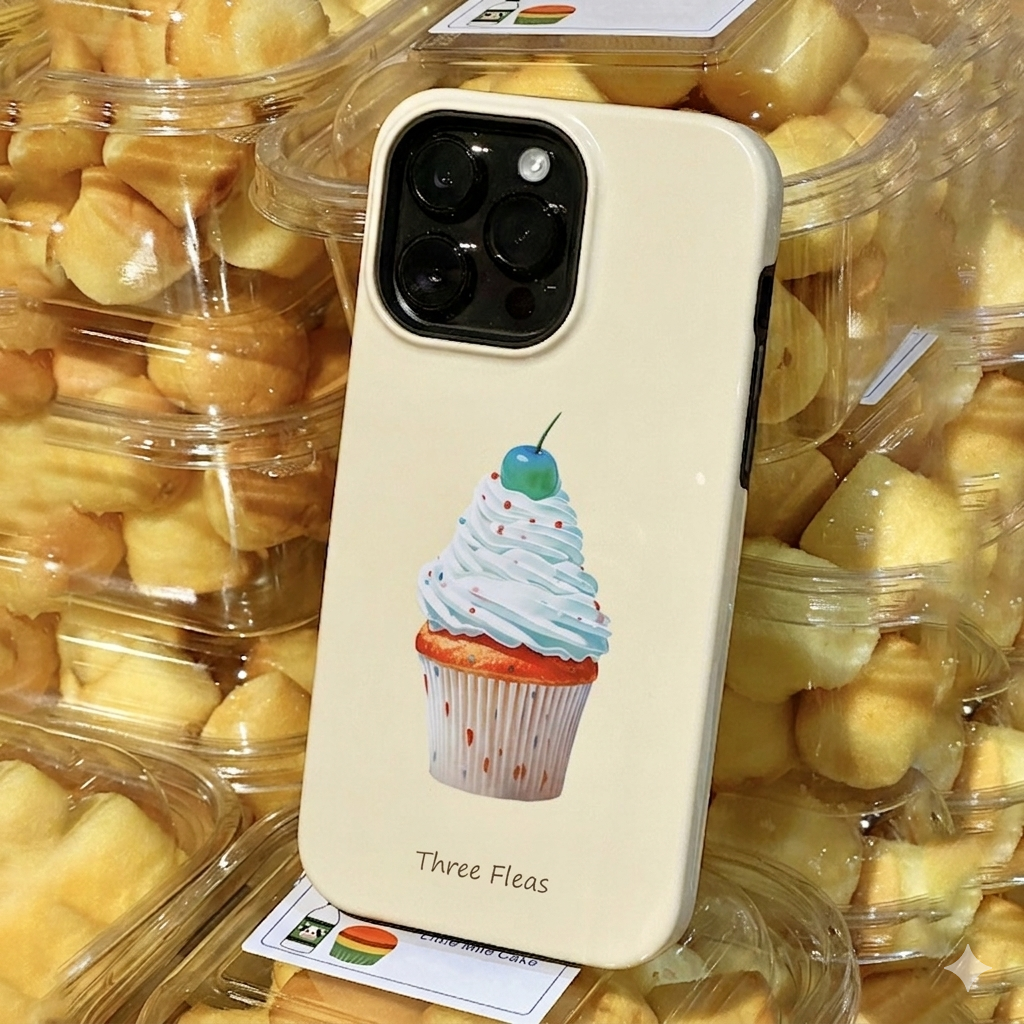 Artistic Cupcake Phone Case Double-layer Film Print