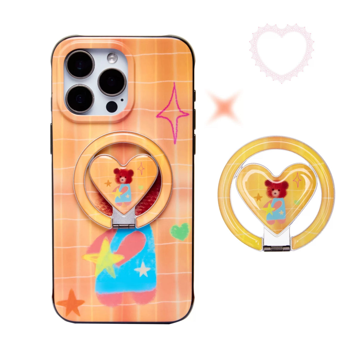 Fairytale Fuzzy Bear Phone Case with MagSafe-SATP