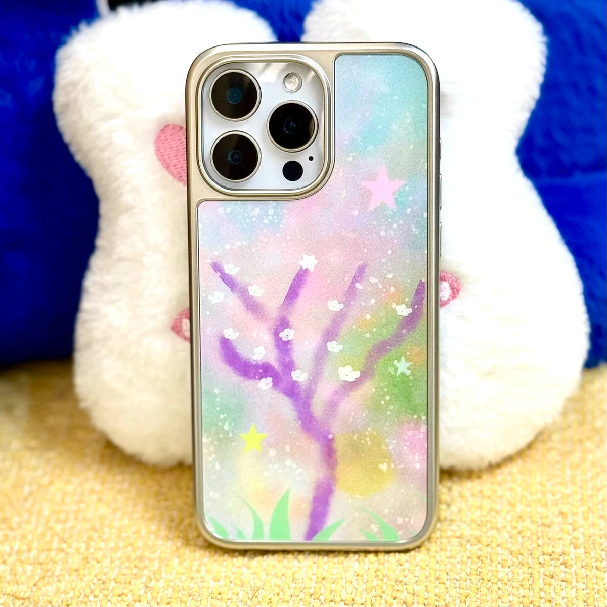 Fairytale Cherry Blossom Tree Silver-Plated Matte Phone Case-SATP