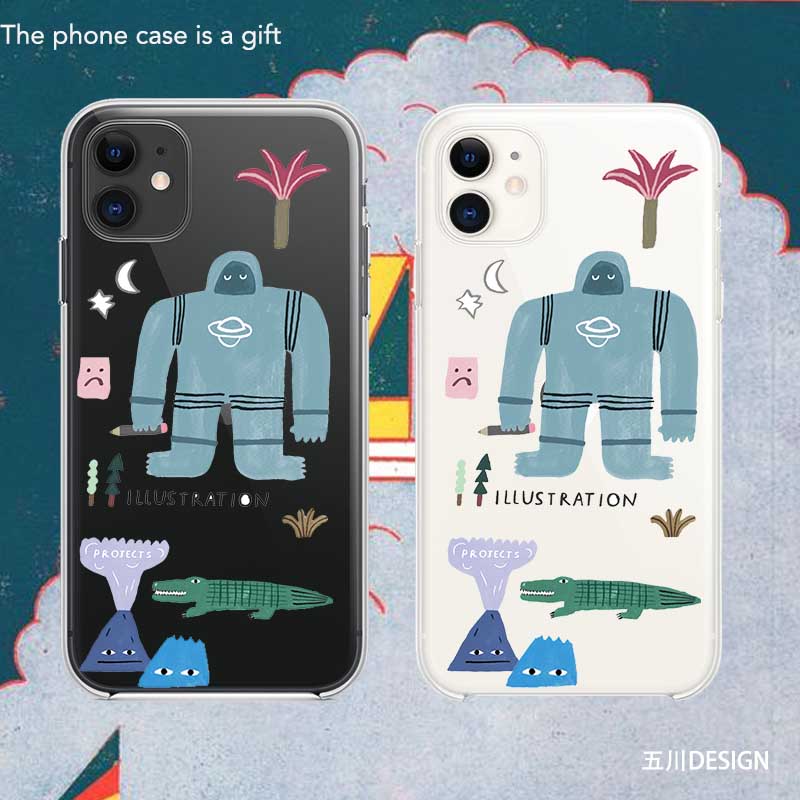 Sketch Cartoon Robot Phone Case