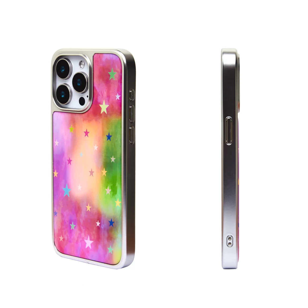 Fairytale Starry Galaxy Silver-Plated Epoxy Resin Phone Case-SATP