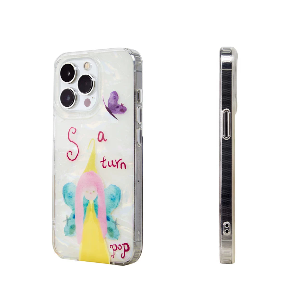 Fairytale Butterfly Girl Mother of Pearl Phone Case-SATP
