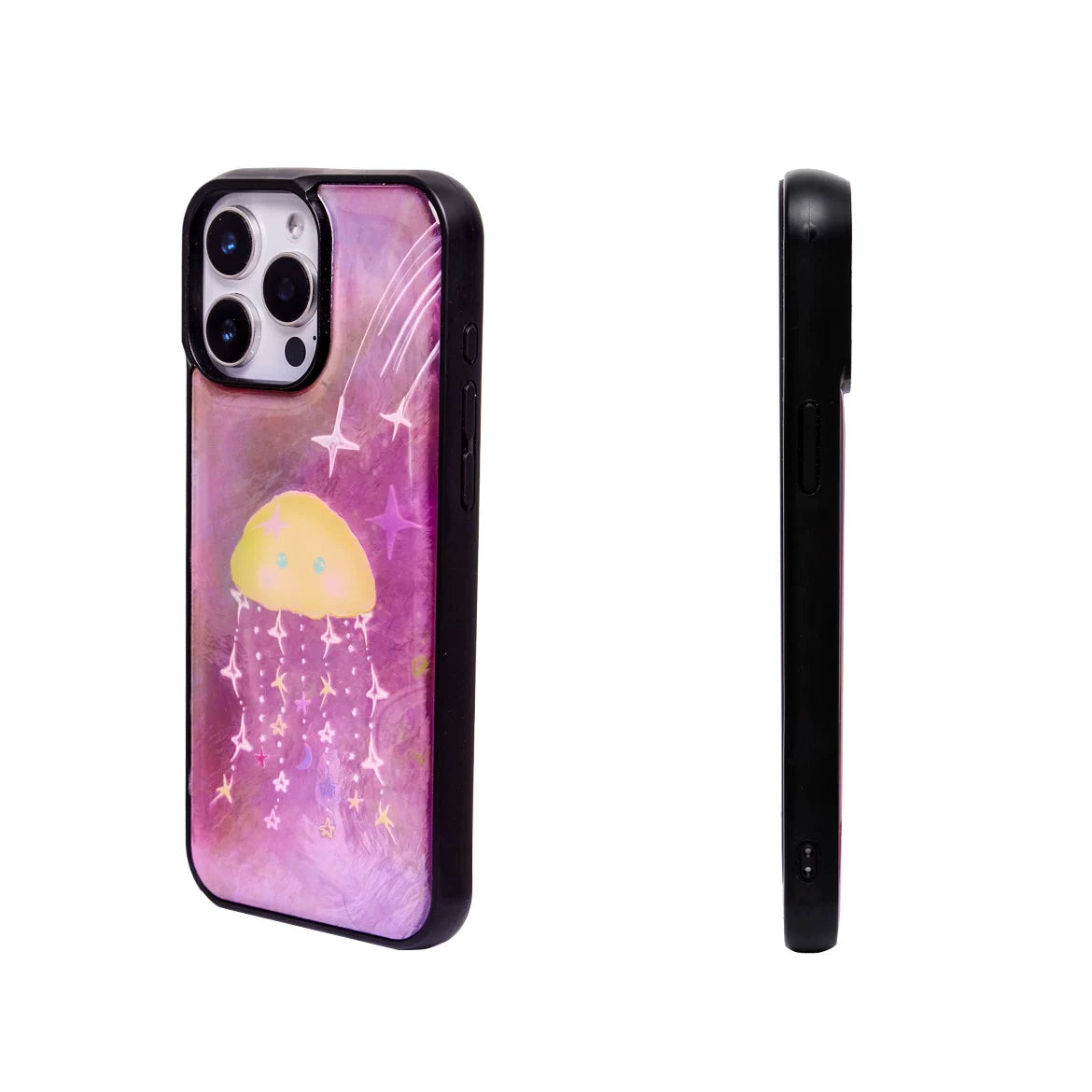 Fairytale Shimmer Jellyfish Epoxy Resin Phone Case-SATP