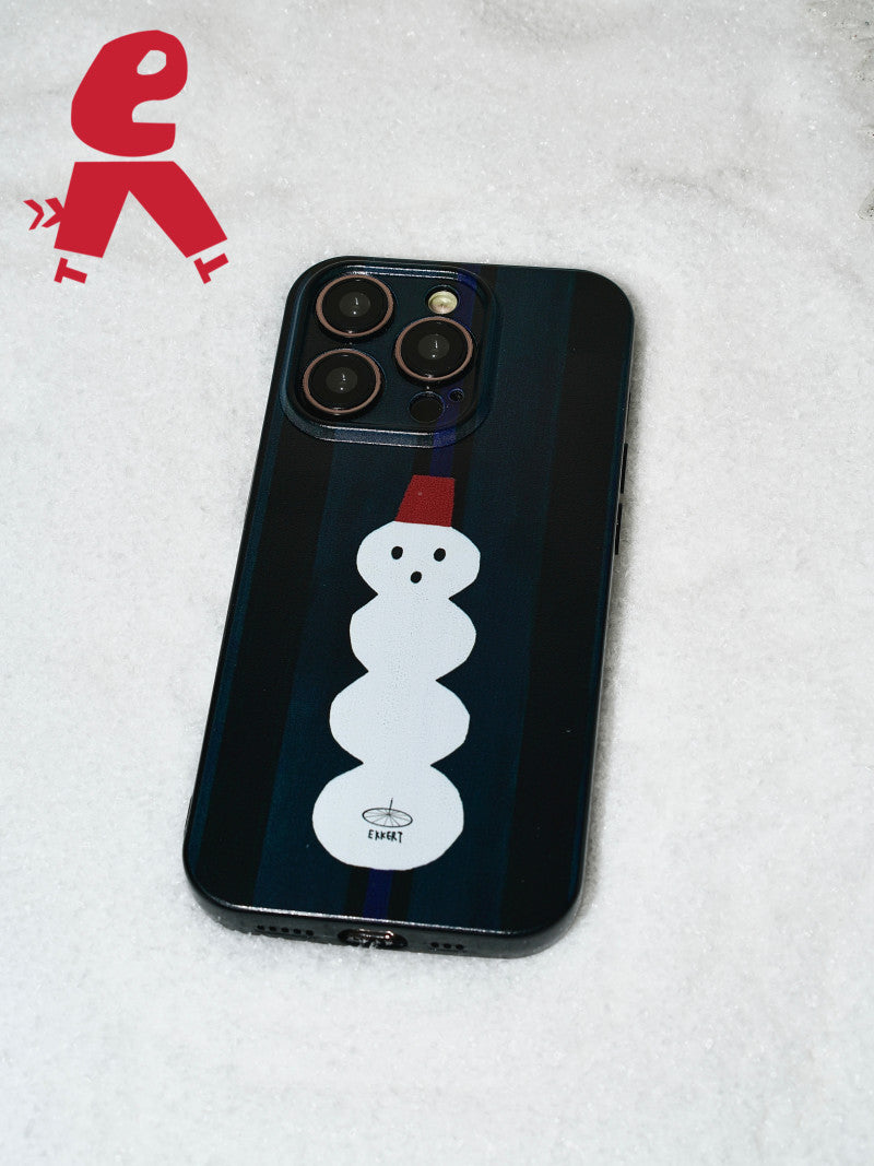 Xmas Snowman Printed Phone Case | iPhone Case | Three Fleas