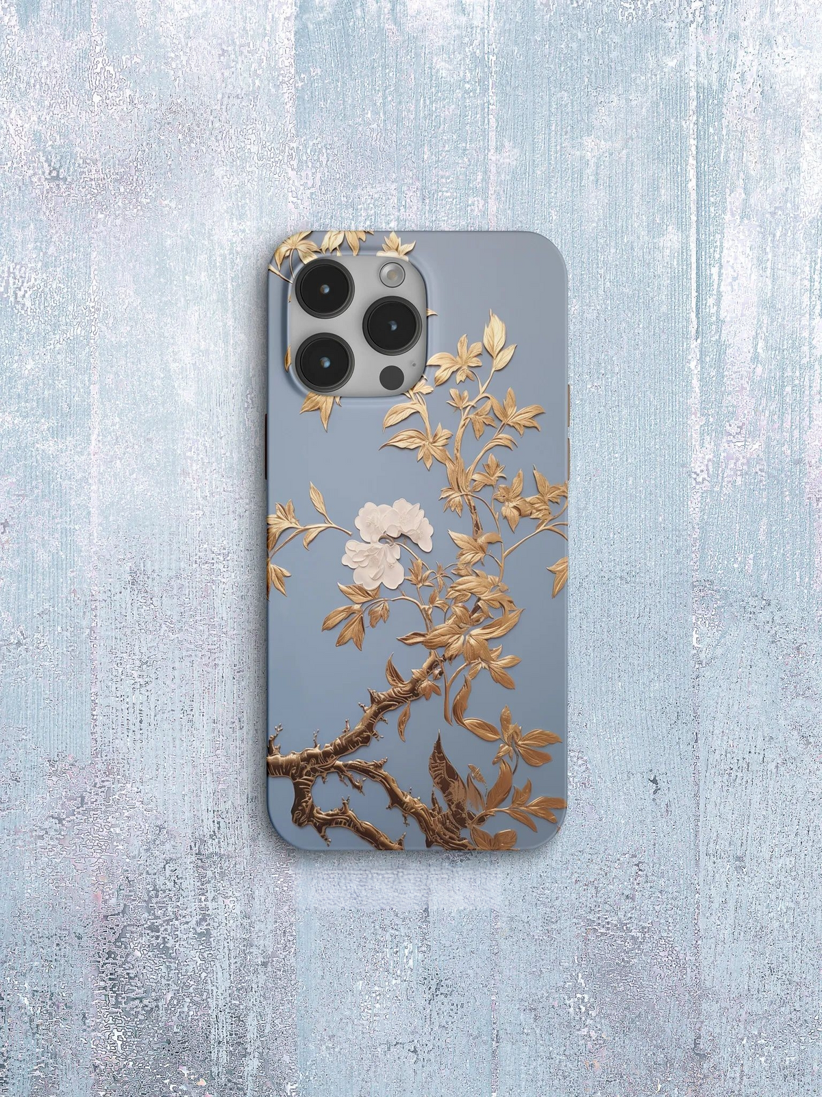 Chinoiserie Autumn Gold Leaves Phone Case Film Print-GY