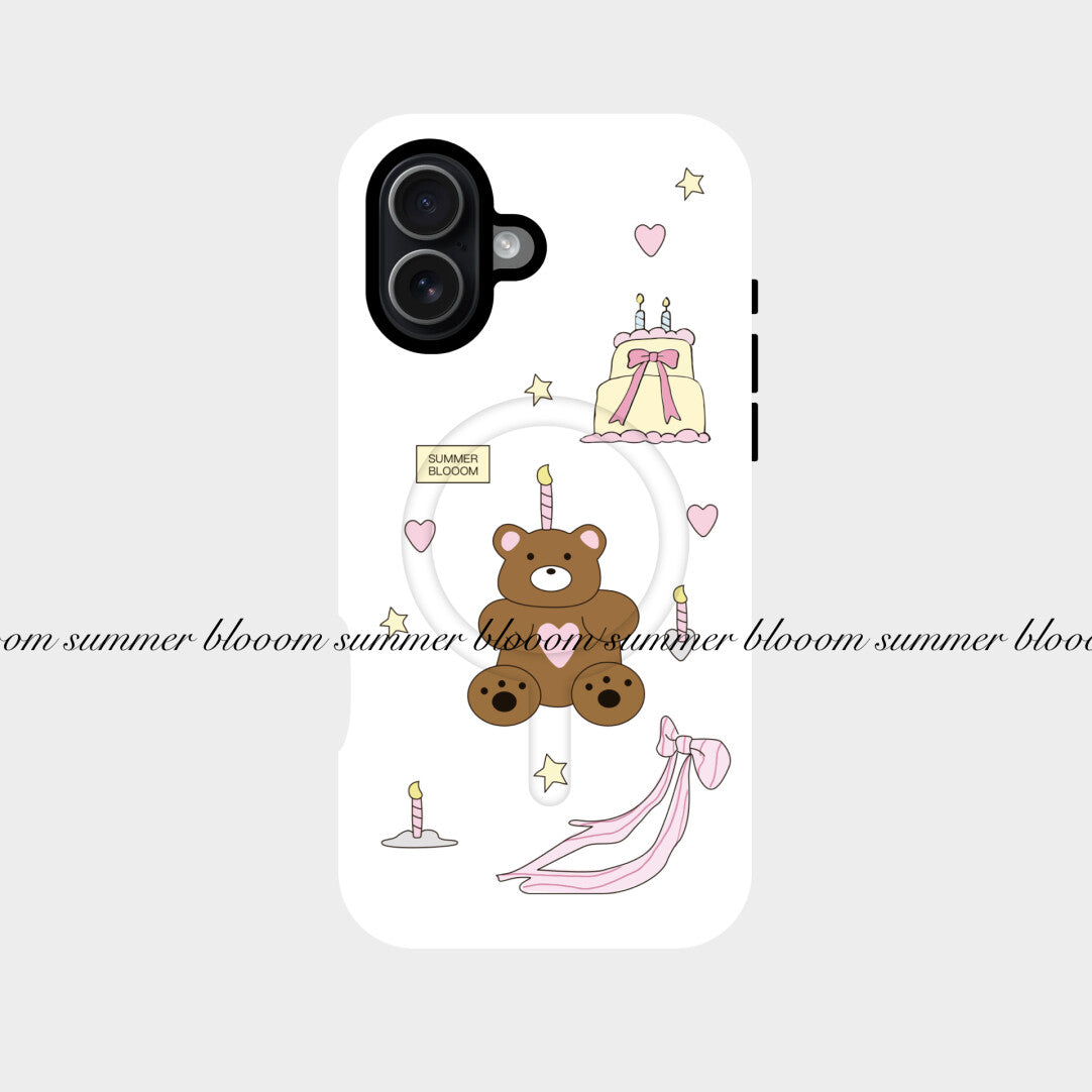 Birthday Bear Phone Case - 2-in-1 Double Layer SB-IML MagSafe
