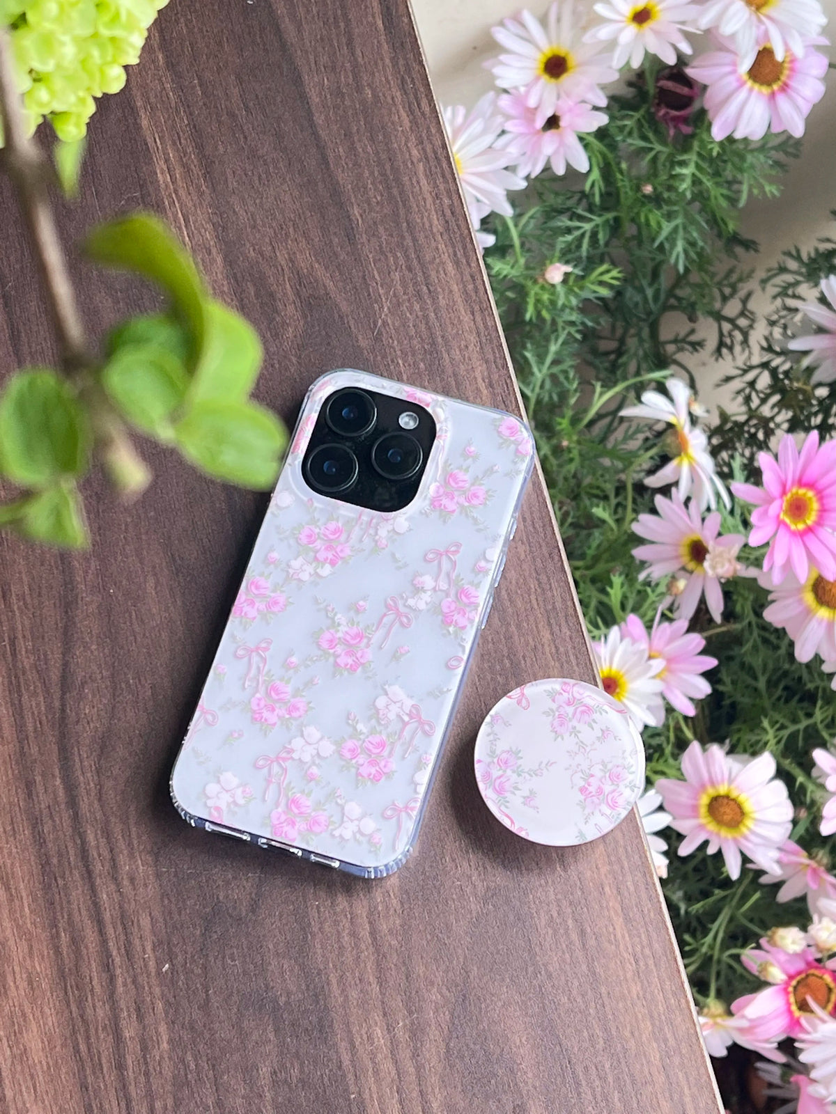 Vintage Floral Bow IMD Phone Case-YSH