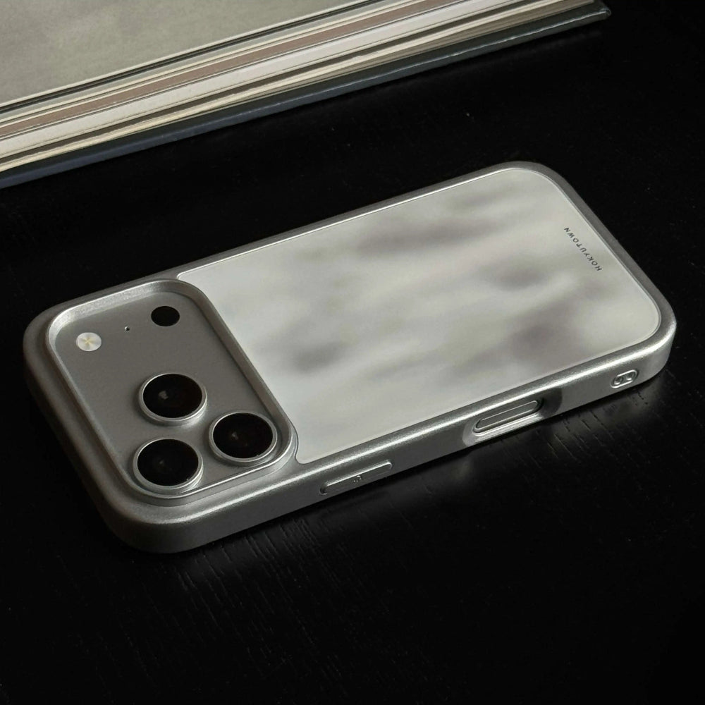 Minimalist Ink Painting Fog Tempered Glass Phone Case-CHO