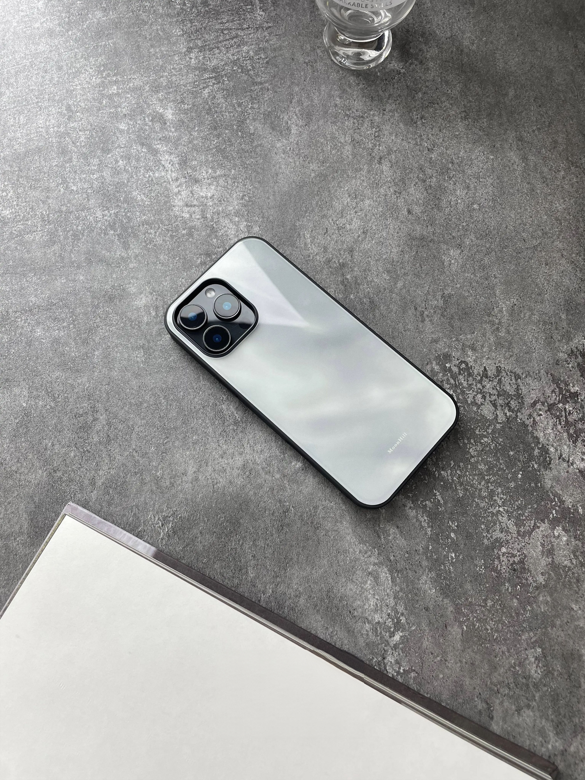 Luxe Ethereal Cloud Tempered Glass Phone Case-MH