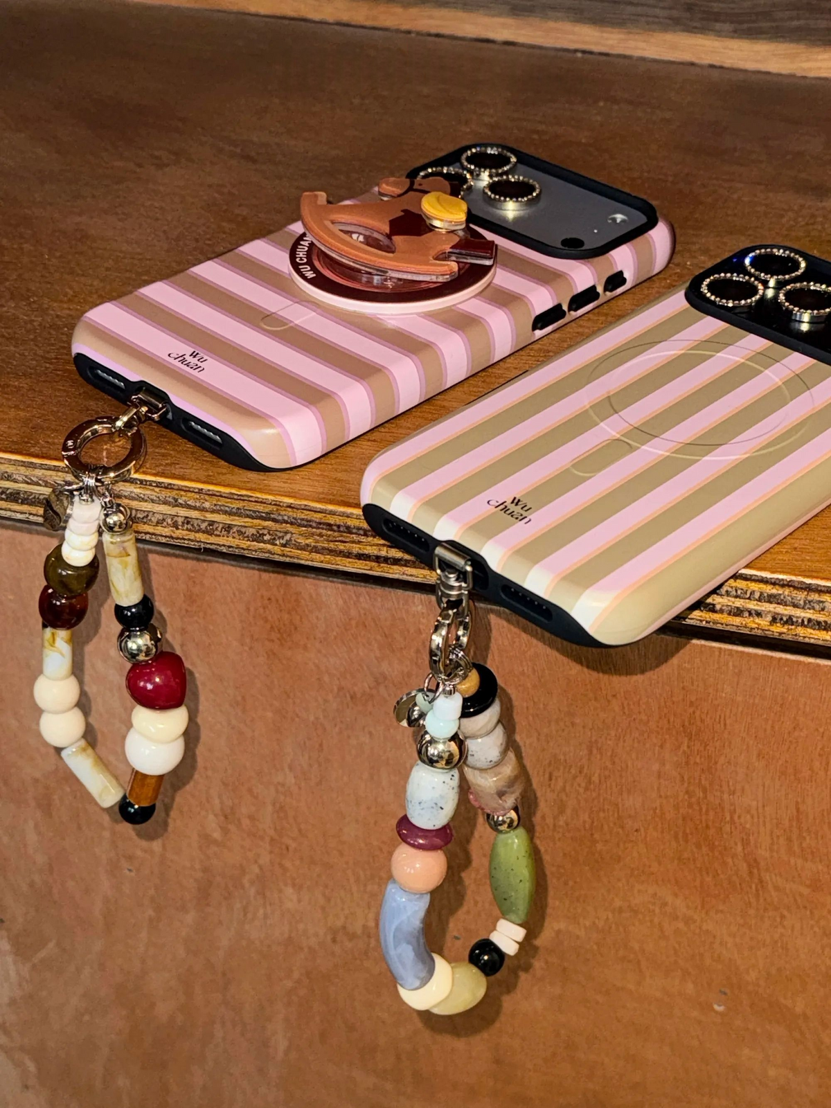 Handcrafted Beaded Phone Charm with a Premium Aesthetic