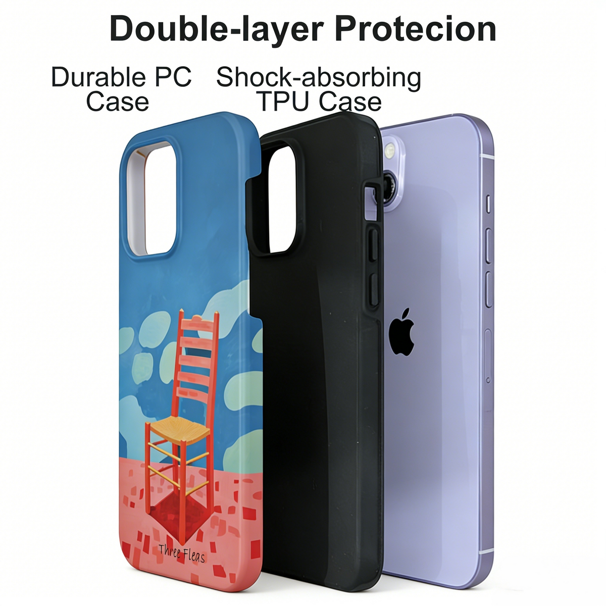 Van Gogh Inspired Artistic Chair Phone Case Double-layer Film Print