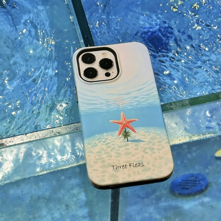 Artistic Surrealist Undersea Star Phone Case Double-layer Film Print