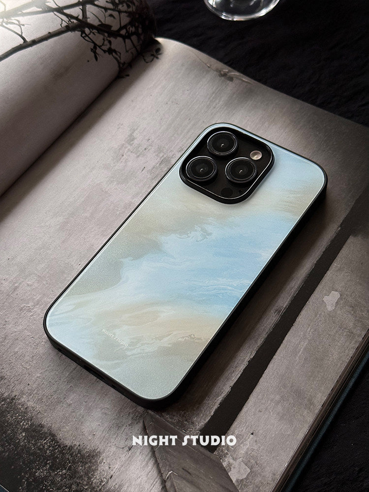 Cold Wave Glass Phone Case - NS1286G
