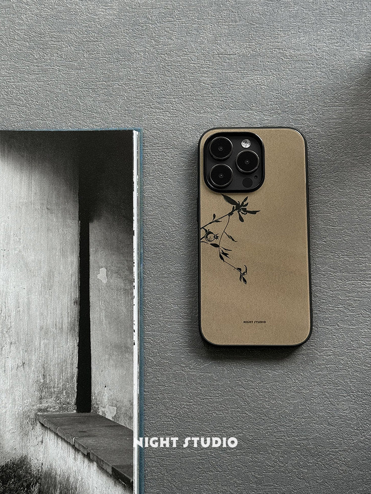 Solitary Twigs Glass Phone Case - NS1273G