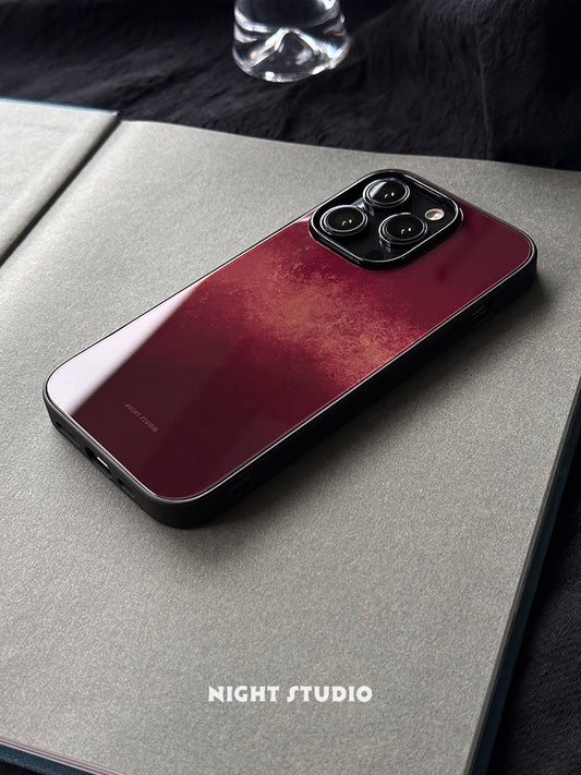 Crimson Flame Glass Phone Case - NS1287G
