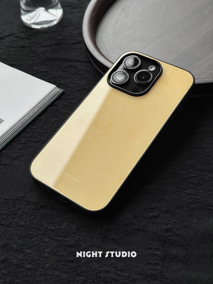 Apricot Yellow Glass Phone Case - NS1281G