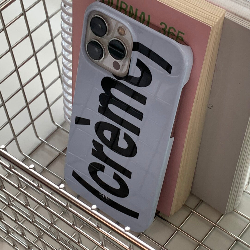 "Crème" Minimalist Hard Phone Case Film Print - BYY