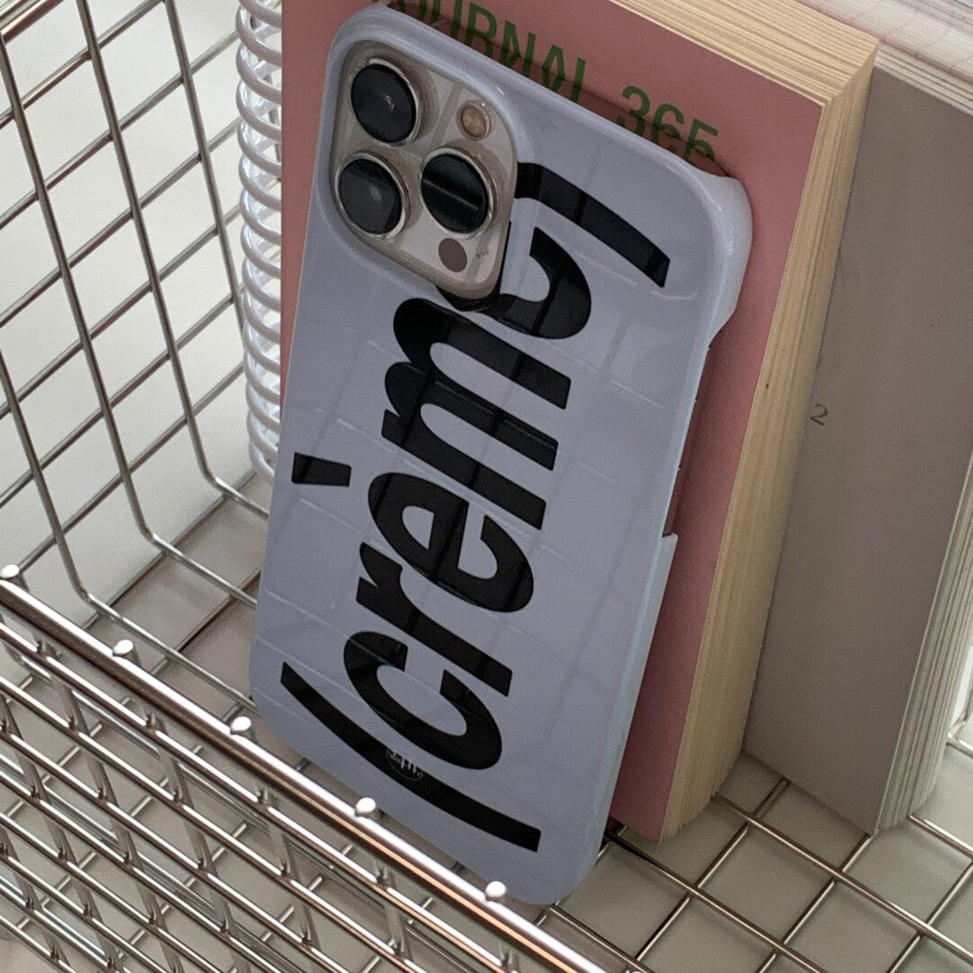 "Crème" Minimalist Hard Phone Case Film Print - BYY