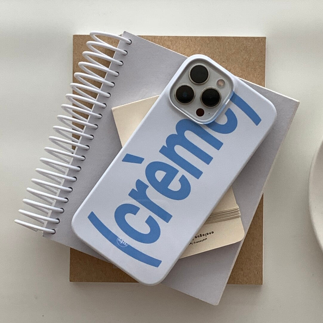 "Crème" Minimalist Hard Phone Case Film Print - BYY