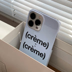"Crème" Minimalist Hard Phone Case Film Print - BYY