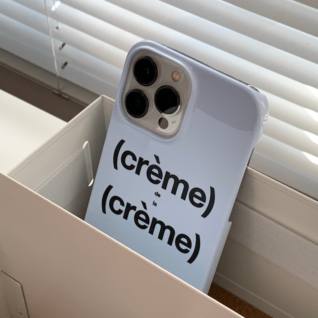 "Crème" Minimalist Hard Phone Case Film Print - BYY