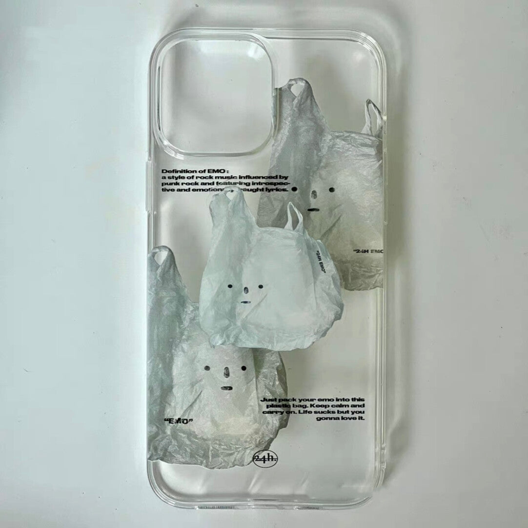 EMO Minimalist Plastic Bag Phone Case with Airbag Griptok - BYY