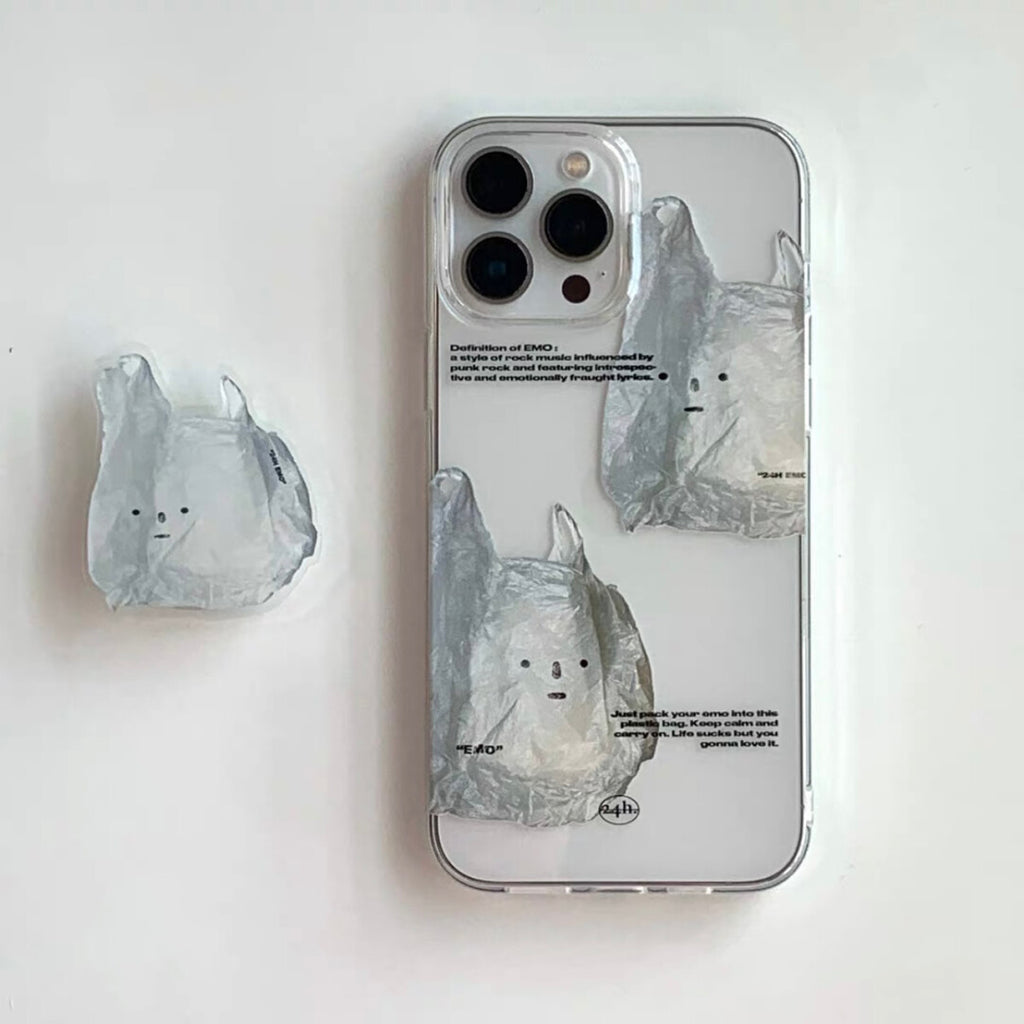 EMO Minimalist Plastic Bag Phone Case with Airbag Griptok - BYY