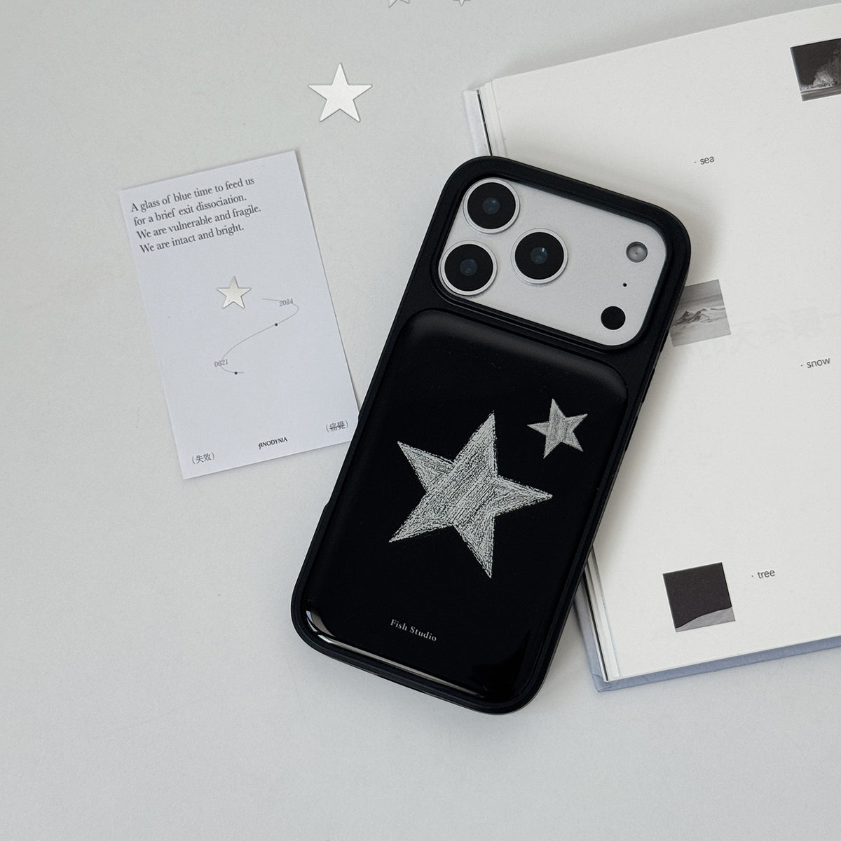 Epoxy Resin Star Phone Case-FI012R