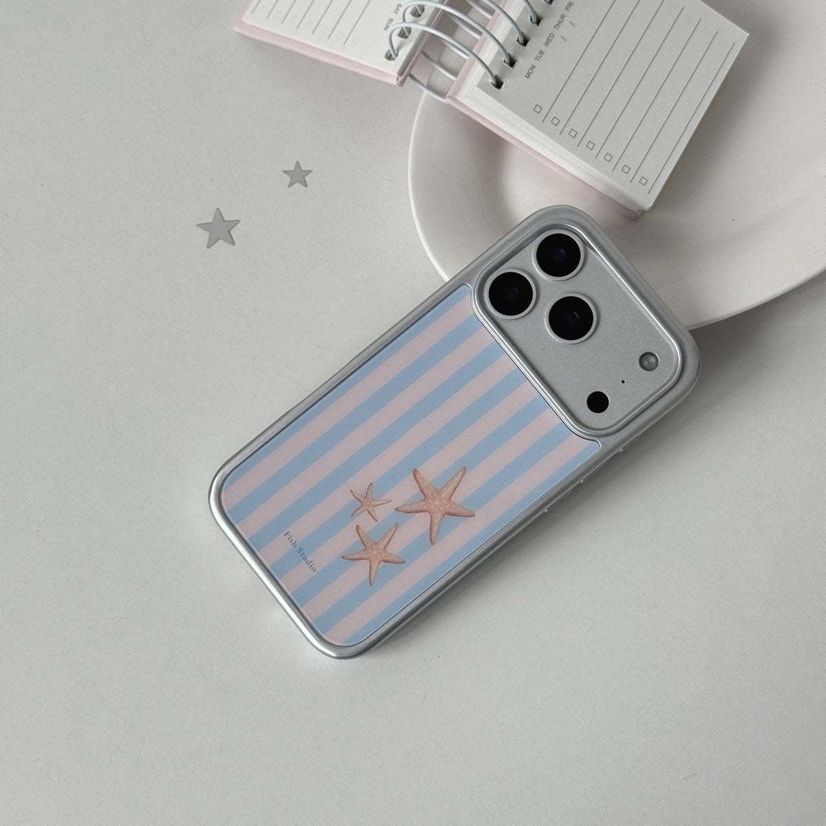 Striped Starfish Phone Case-FI007G