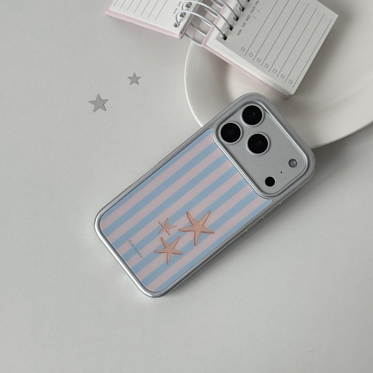 Striped Starfish Phone Case-FI007G