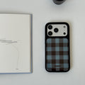 Plaid Resin Epoxy Phone Case-FI011R