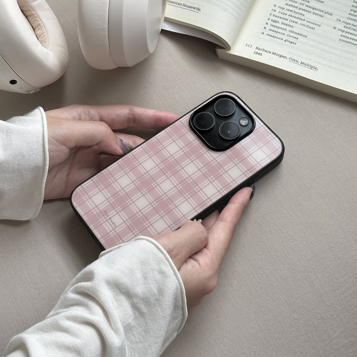 Vintage Plaid Phone Case-FI009AC