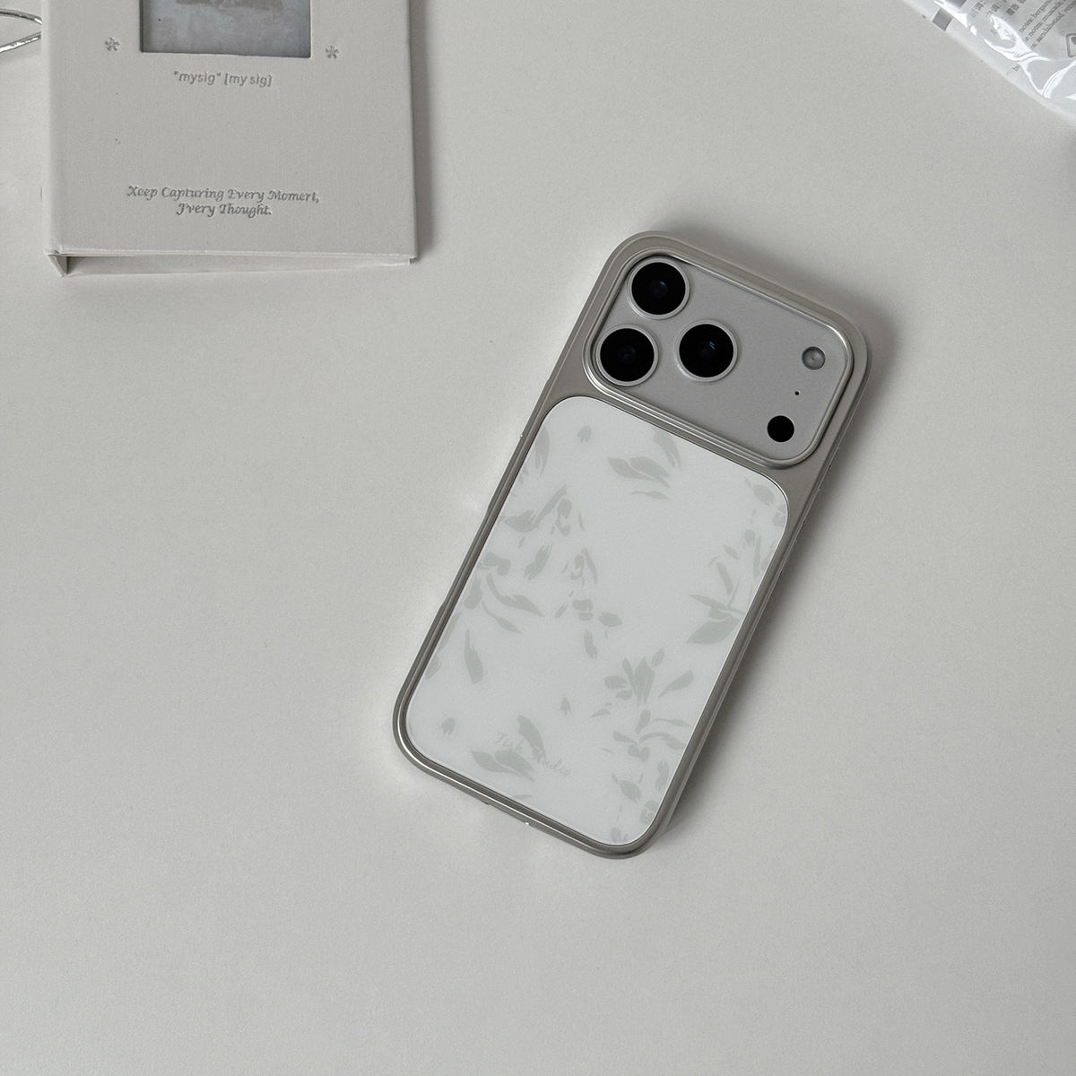 Grey Floral Ink Phone Case-FI018AC