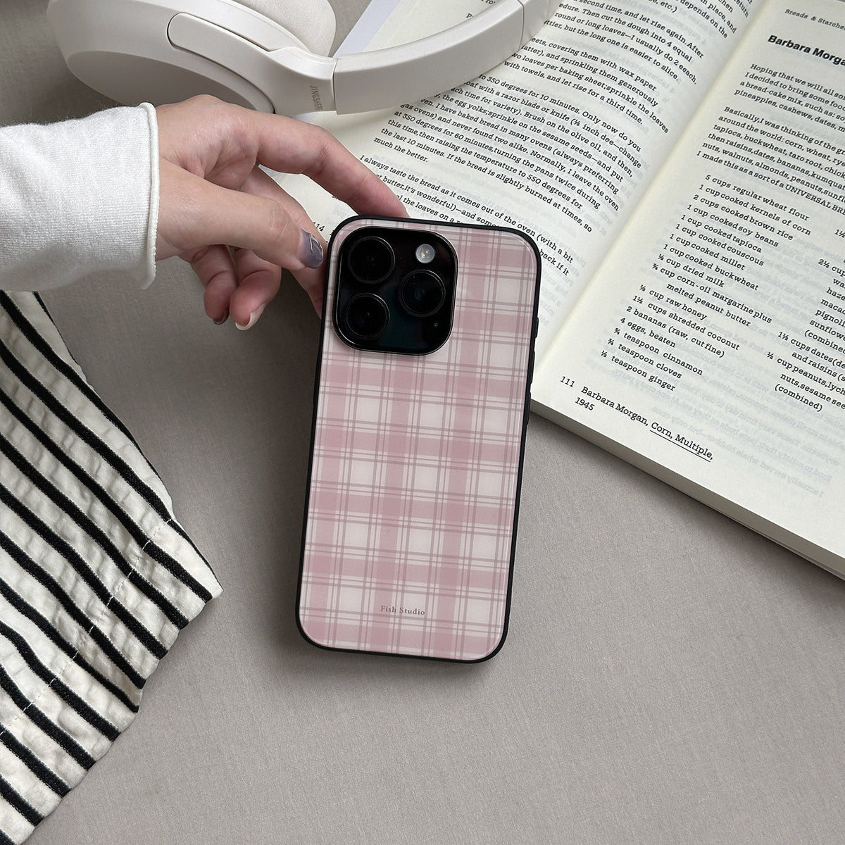 Vintage Plaid Phone Case-FI009AC