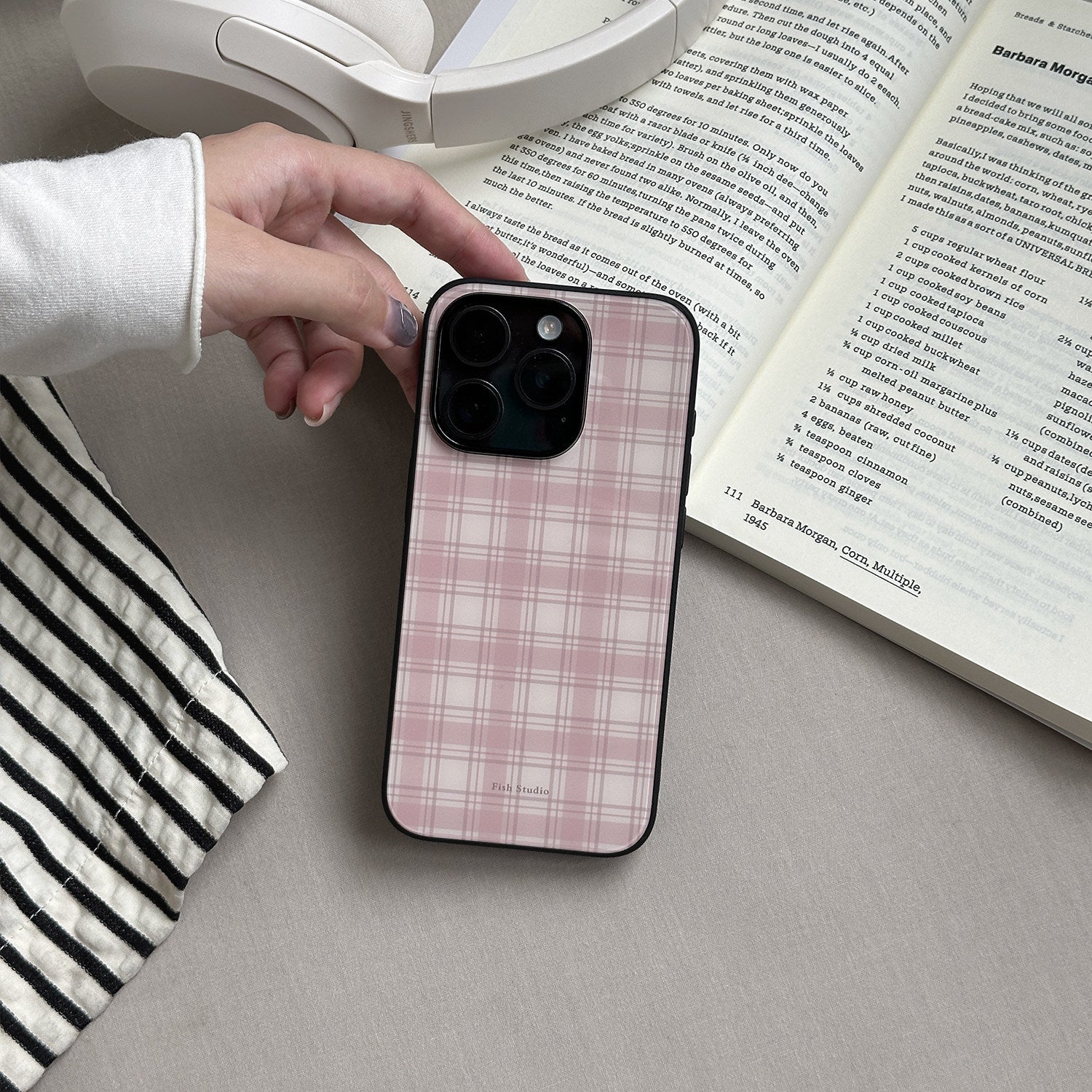 Vintage Plaid Phone Case-FI009AC