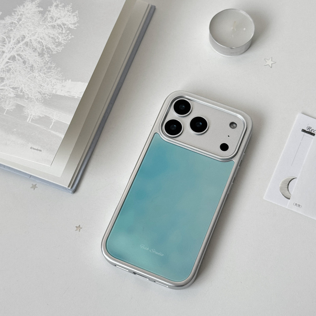 Misty Cyan Sky Phone Case-FI005G