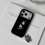 Midnight White Iris Phone Case-FI001AC