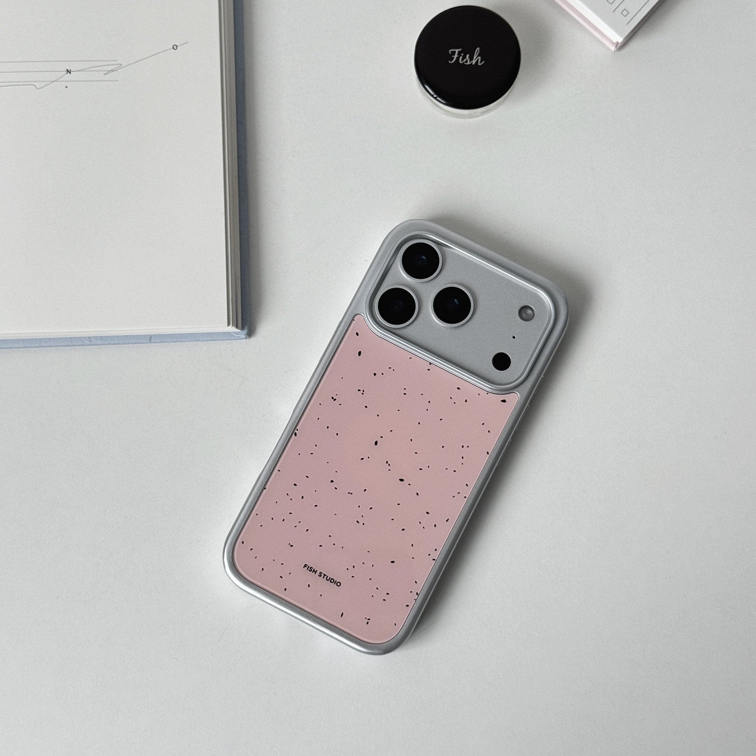 Pink Ink Speckle Phone Case-FI002G