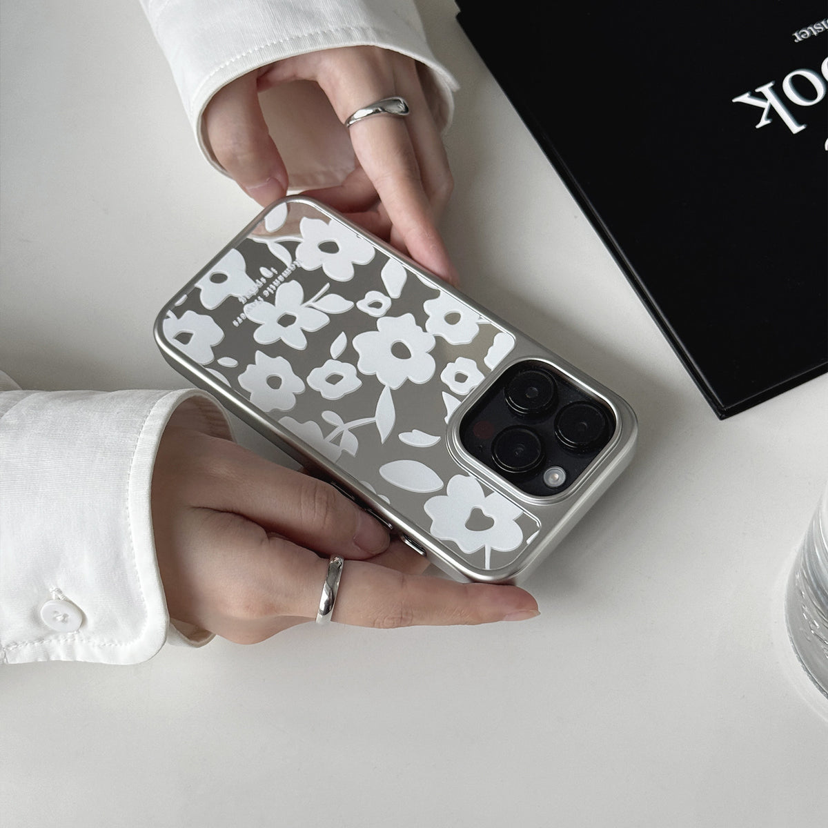 Mirror Floral Phone Case-FI023AC