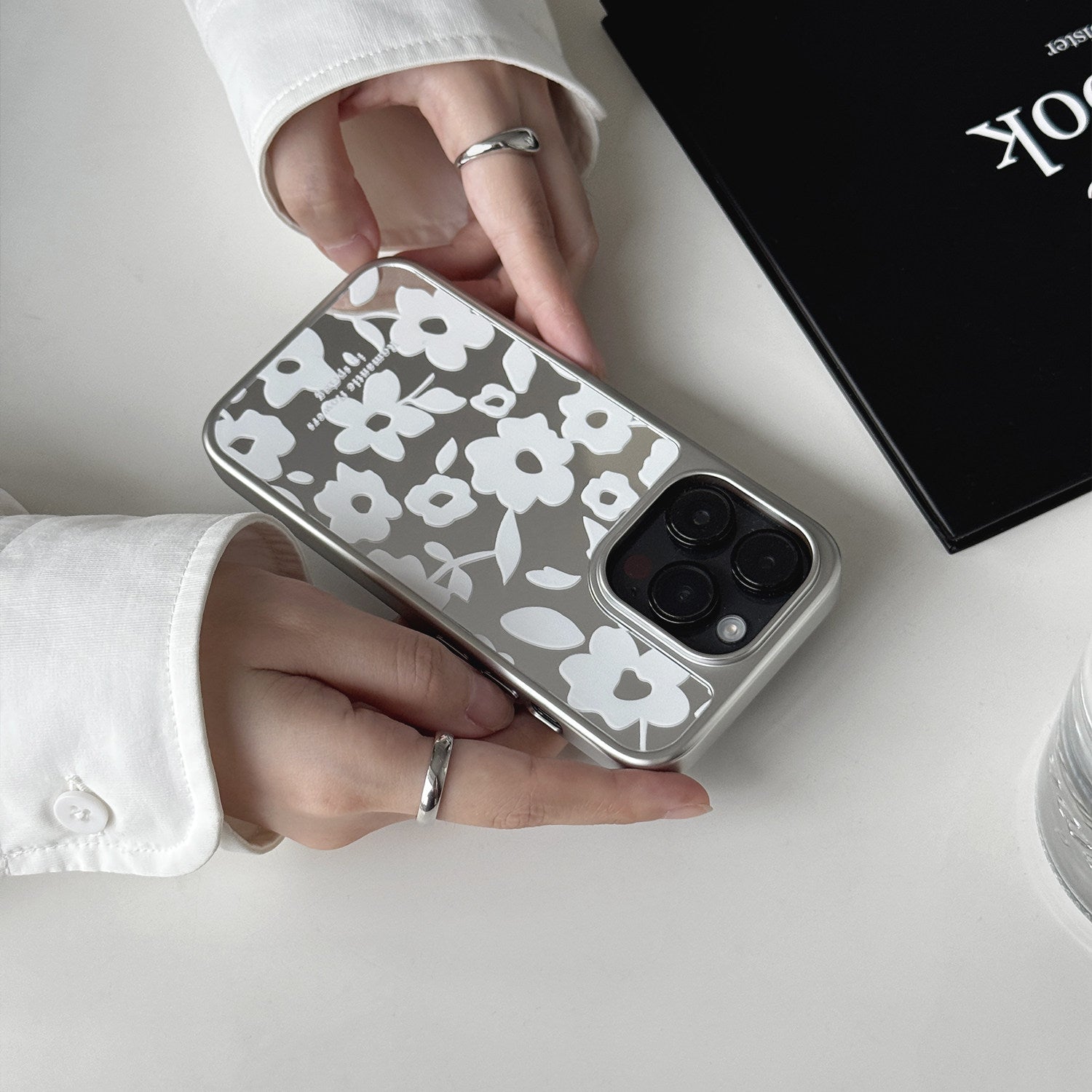 Mirror Floral Phone Case-FI023AC
