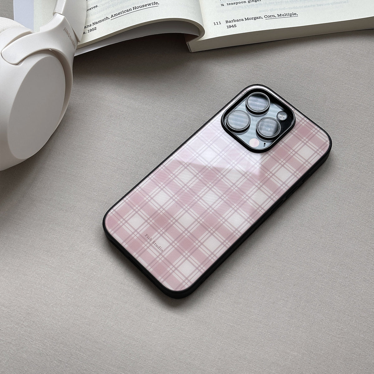 Vintage Plaid Phone Case-FI009AC
