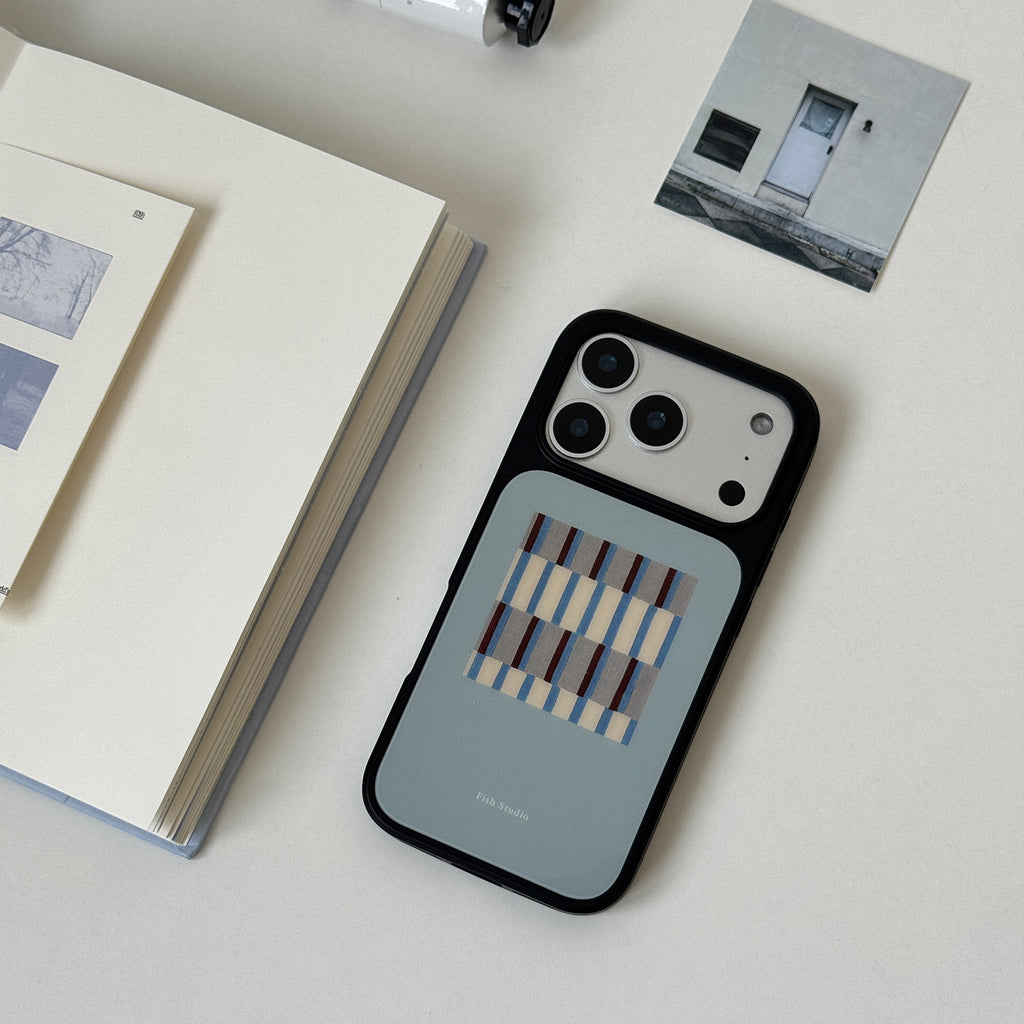 Modern Geometric Plaid Phone Case-FI019AC