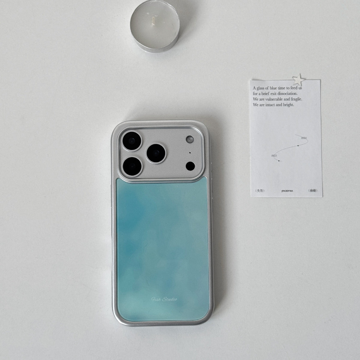 Misty Cyan Sky Phone Case-FI005G