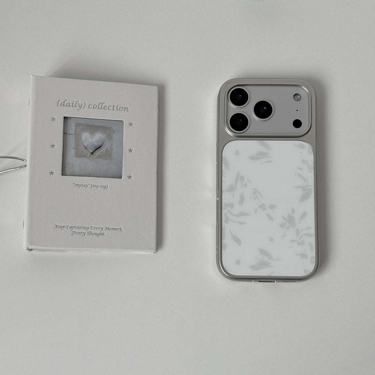 Grey Floral Ink Phone Case-FI018AC