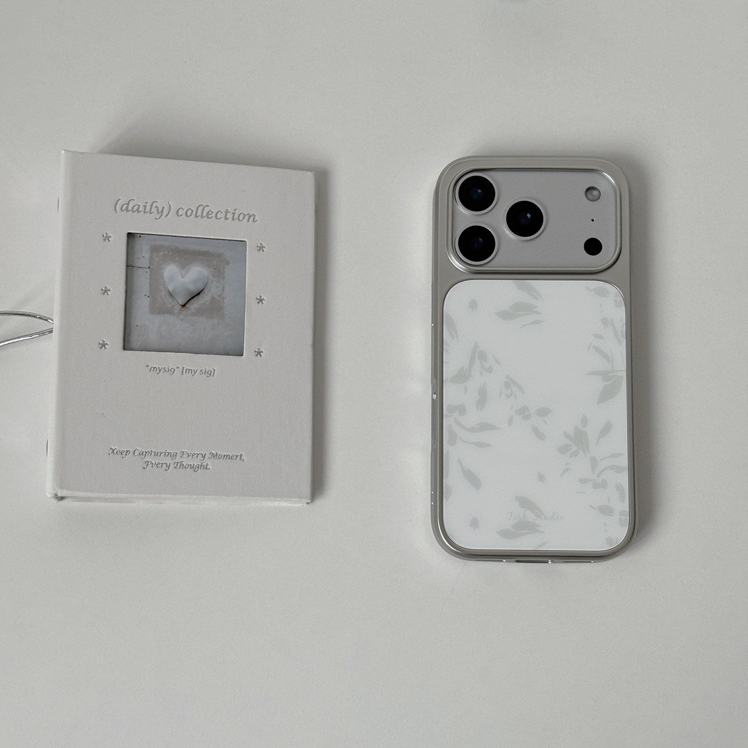 Grey Floral Ink Phone Case-FI018AC